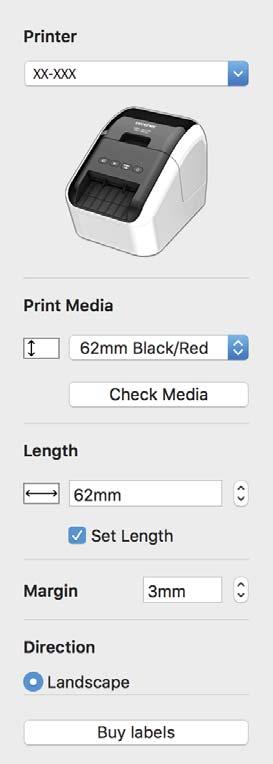 Cum să folosiți P-touch Editor Configurația de imprimare în 2
