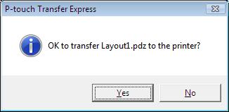 Transferarea șabloanelor cu P-touch Transfer Express (numai