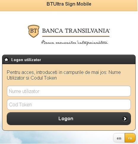 I. Prezentare BTUltra Sign BTUltra Sign este un serviciu informatic ce faciliteaza verificarea si semnarea ordinelor de plata introduse in aplicatia BT Ultra Clasic.
