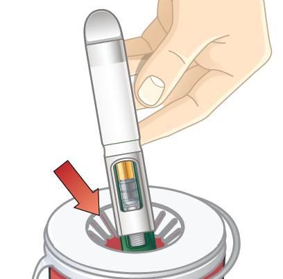 Veți avea nevoie de un recipient pentru obiecte ascuțite care: este îndeajuns de mare pentru a cuprinde tot stiloul injector (pen-ul), are capac, nu are scurgeri,