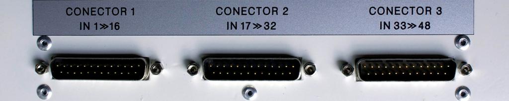 CONECTOR 3 : intrările 33 48 Echipamentul este livrat cu un sistem de cabluri (aprox 1
