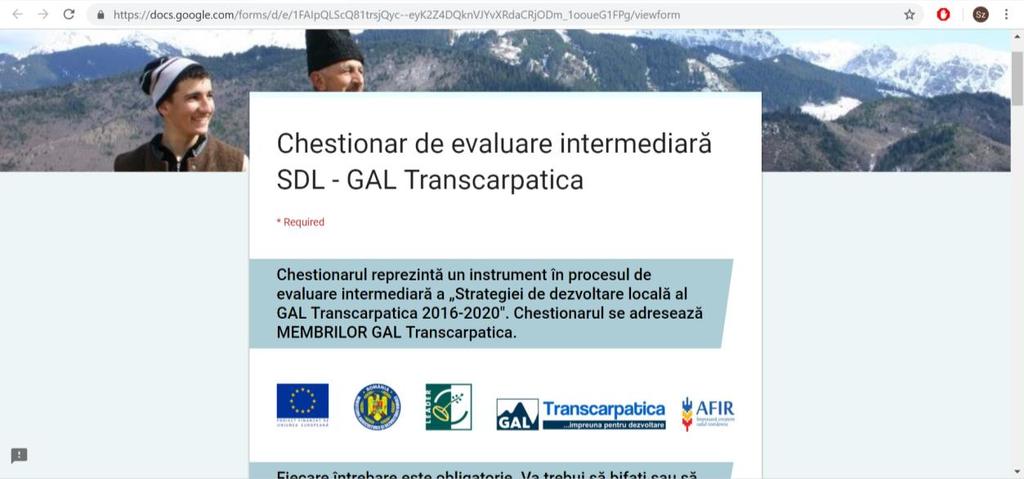 Anexa 1 Chestionar de evaluare intermediară SDL - GAL Transcarpatica https://docs.