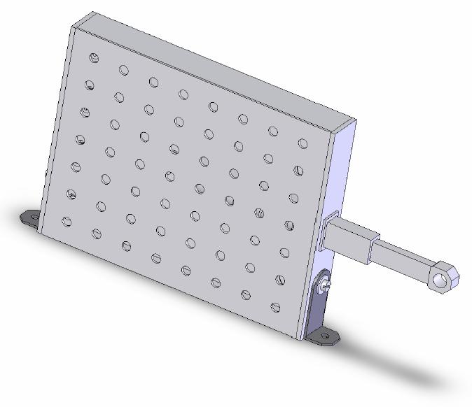 6 Fixare în plan vertical Carcasa actuatorului este realizată din PVC, ghidajele din plexic,