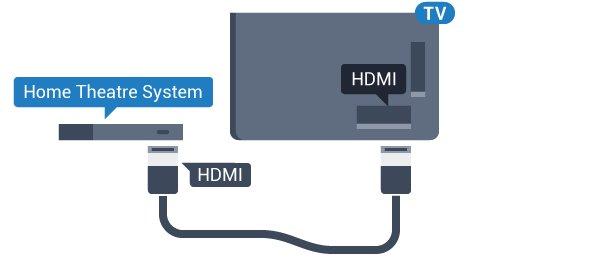 Puteţi conecta un sistem Philips SoundBar sau HTS cu player de discuri încorporat.