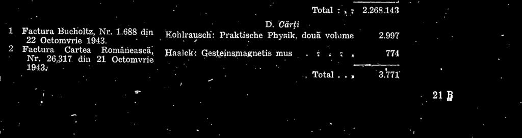 Bucholtz, Nr 188 din Octomvrie 193 Factura Cartea Româneasca, Nr