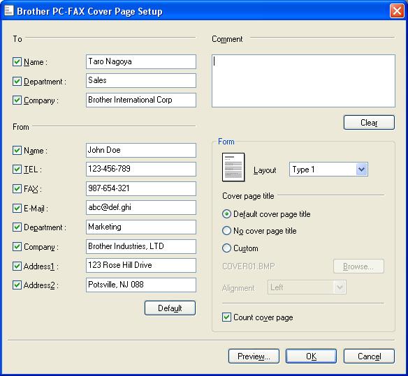 Software-ul Brother PC-FAX (doar la modelele MFC) User interface (Interfaţă utilizator) Alegeţi interfaţa de utilizator din cele două opţiuni disponibile: Stil simplu sau Stil facsimil.