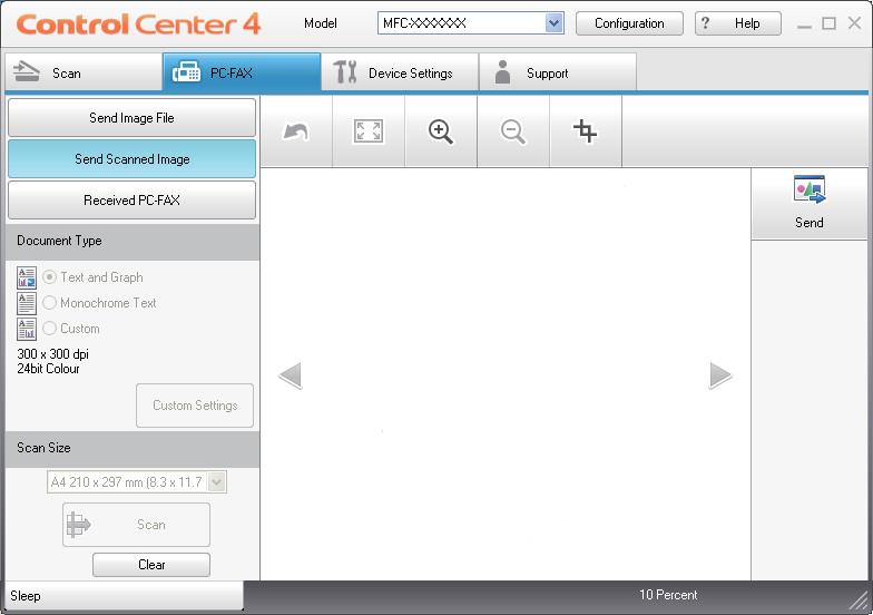 ControlCenter4 Fila PC-FAX (doar modelele MFC) 4 Această secţiune prezintă pe scurt funcţia filei PC-FAX. Pentru detalii suplimentare despre fiecare funcţie, faceţi clic pe Help (Ajutor).