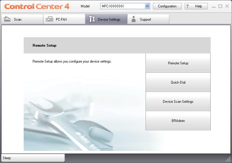 ControlCenter4 Fila Device Settings (Setări dispozitiv) 4 Această secţiune prezintă pe scurt funcţia filei Device Settings (Setări dispozitiv).
