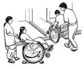 Există varianta folosirii unui spațiu în aer liber, proiectat special pentru a simula diversele tipuri de suprafețe pe care utilizatorii de scaun rulant vor trebui să le traverseze în viața de zi cu
