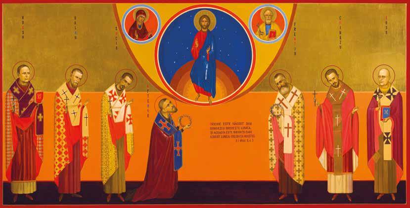 Ivan Karas Icoana celor 7 episcopi greco-catolici români martiri sfințită de Papa Francisc la Blaj (2 iunie 2019)