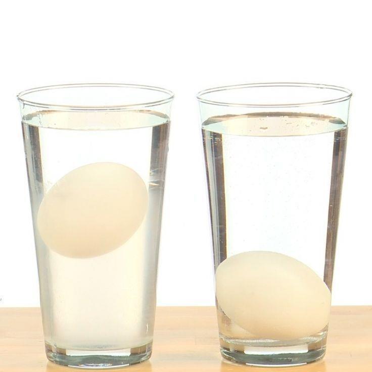 OUL PLUTITOR Vei avea nevoie de: 2 ouă, 2 pahare cu apă şi sare Pune un ou în primul pahar cu apă şi vei observa că se scufundă.