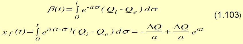 98) este formata din doua componente: xl(t) este componenta libera - regimul tranzitoriu xf(t) este