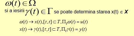 Relatiile (1.117) exprima interpretarea sistemica elementara a procesului considerat, asociate cu reprezentarea grafica din fig. 1.