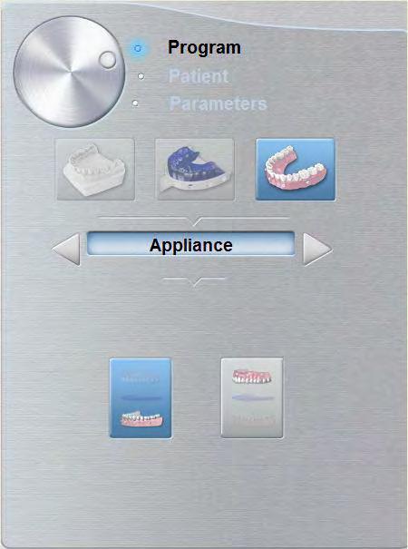 Appliance (Echipament): Prezentarea generală a panoului Radiological Guide (Ghidare radiologică) Panoul programului de ghidare radiologică devine
