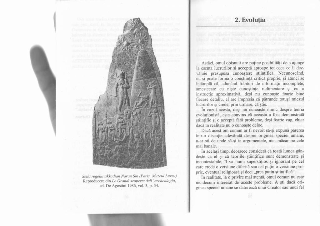 2. Evolu[ia Stela regelui akkadian Naran Sin (Paris, Muzeul Luwu) Reproducere rlin Le Grandi scoperte dell' archeologia, ed. De Agostini 1986, vol. 3, p. 54.