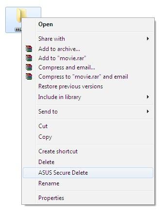 Pentru a utiliza ASUS Secure Delete: 1.