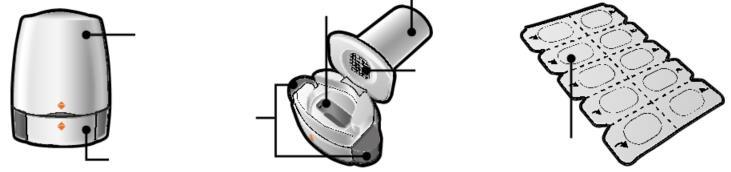 Ambalajul cu inhalator Atectura Breezhaler conține: Un inhalator Atectura Breezhaler Unul sau mai multe carduri cu blister, fiecare conținând 10 capsule Atectura Breezhaler, care vor fi utilizate în