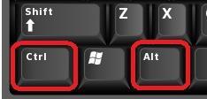 3. Taste speciale Windows CONTROL (CTRL) : Este o tastã dublã, cea dreapta gasindu-se de obicei sub tasta Tasta Shift iar cea stingã pe acelasi rând însã la marginea stânga a tastaturii.