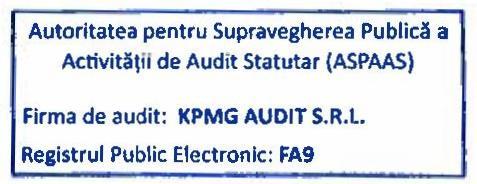 Pentru si in numele KPMG Audit S.R.L.