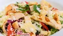 Affettati e formaggi plate (Tuscan salami, Spianata Piccante salami, Serrano, Gorgonzola, Camembert,