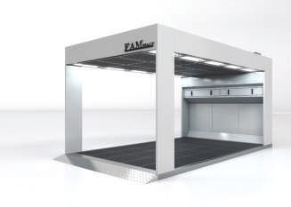 000 lei + TVA FAM Aluminium 72 Stație de pregătire cu bază aspirantă dimensiuni: 4000 x