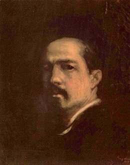 Autoportret Nicolae Grigorescu, după 20 de ani de când a început să picteze în atelierul lui Anton Chladek, la vârsta