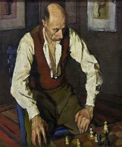 Jucătorul de șah Jucătorul de șah este o pictură de debut a pictorului