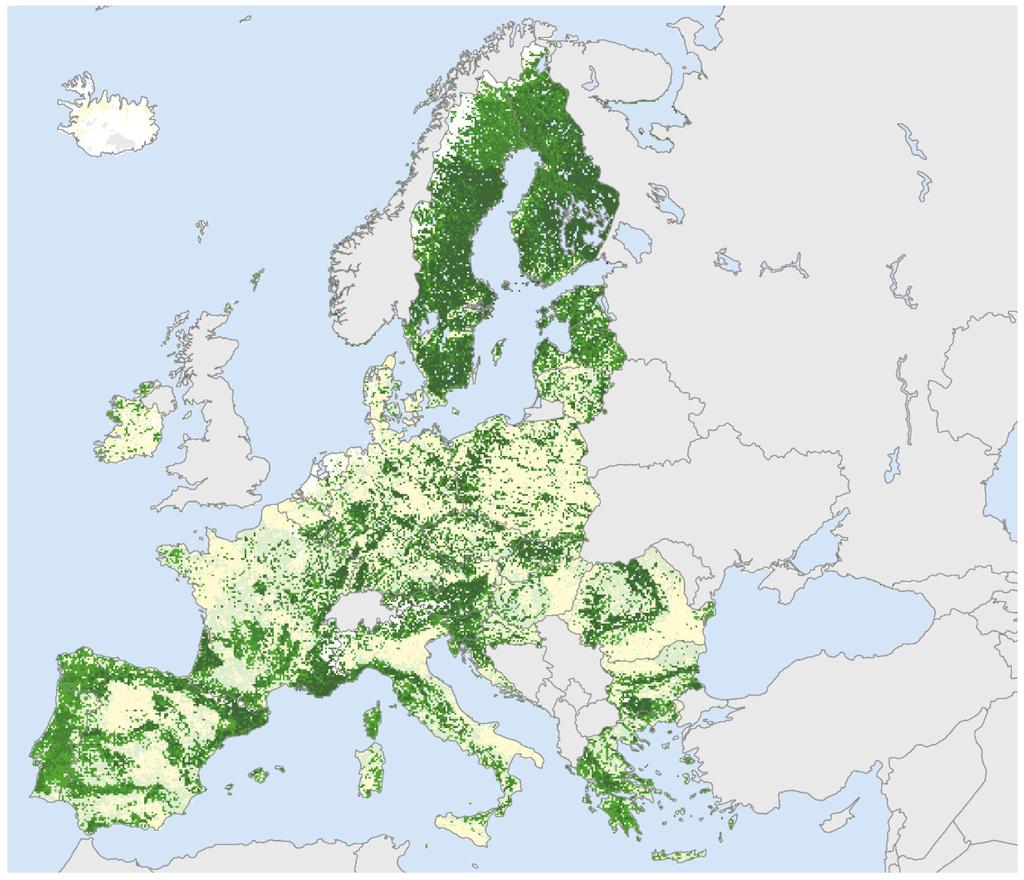 18 Figura 8 Suprafața acoperită cu păduri și fondurile din partea UE planificate pentru măsuri privind domeniul forestier 75 % Procentul de suprafețe acoperite cu păduri 50 % 25 % Finlanda Suedia