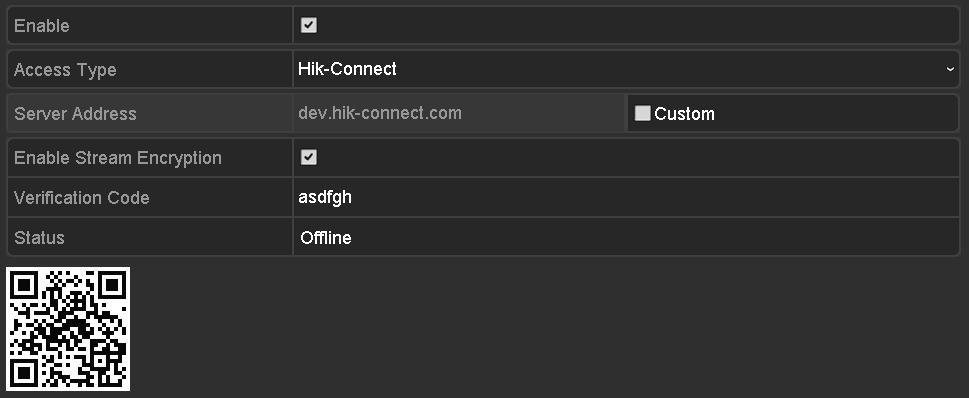 Figura 12 4 interfața cu setările pentru Hik-Connect Pasul 6: Faceți clic pe butonul Apply pentru a salva setările.