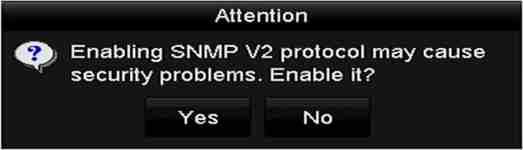 Figura 12 10 interfața cu setările SNMP Pasul 5: Atunci când selectați opțiunea Da la pasul 4, configurați următoarele setări SNMP: Trap Address: Adresa IP a gazdei SNMP.