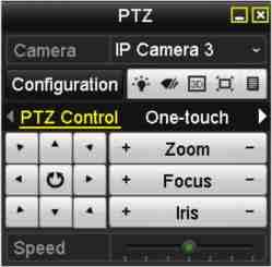 4.3 Panoul de control PTZ Pentru a deschide panoul de control PTZ, sunt acceptate două moduri.