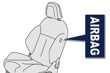 Siguranţă 140 Airbaguri laterale Este un sistem care protejează, în caz de şoc lateral violent, şoferul şi pasagerul din faţă, pentru a limita riscurile de traumatisme la nivelul bustului, între şold