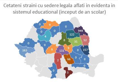 6. Perspectivele instituțiilor publice asupra integrării imigranților în România În urma solicitărilor noastre, 22 de inspectorate școlare au oferit informații statistice sau mențiuni referitoare la