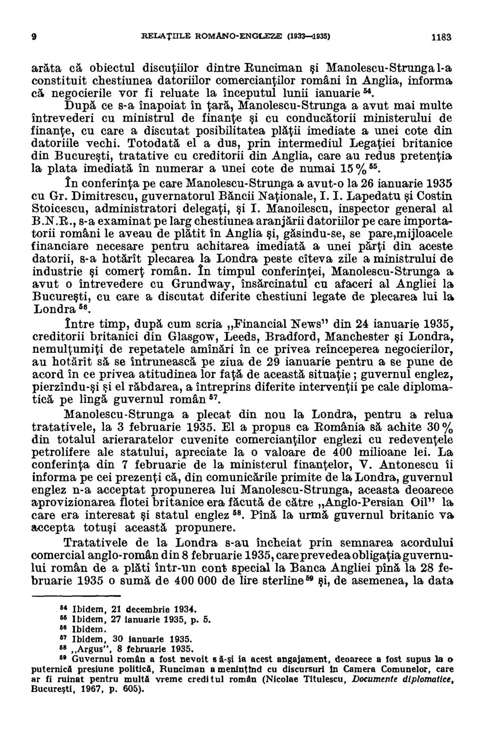 9 RELATULE ROMAINO-ENGLEZE (1933-.