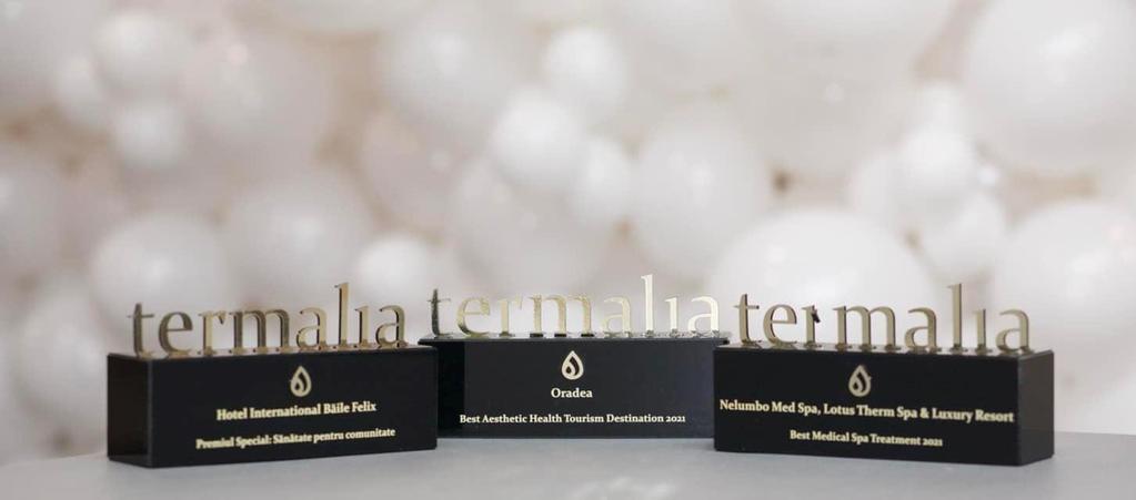 4.4. Termalia Awards La cel mai important eveniment de business networking din Europa de Est destinat Industriei Wellbeing, patronat de World Spa Organization la Gala Termalia Awards ediția 2021, au