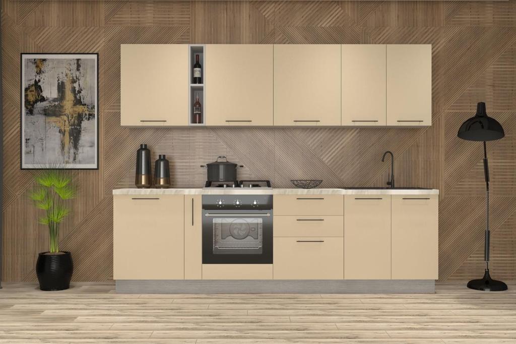 Bucătărie GLORIA Design bucătării Fasada - PAL Sertare glisier amortizat