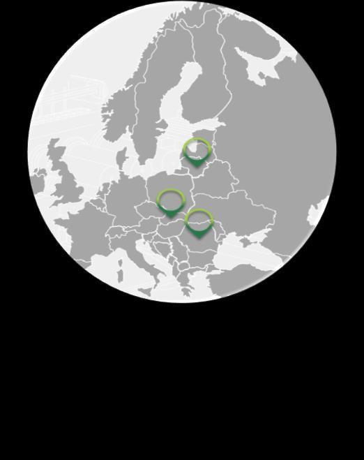 2.1. Green Tech în cifre 252 milioane lei cifra de afaceri Investiții de 40 de milioane de EUR în reciclarea PET-urilor 3 fabrici de reciclare în 3 țări din Europa (România, Slovacia, Lituania) 150.