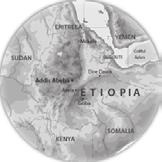 Împărăţia Da amant a fost înfiinţată în secolul 7 î. Hr. Creştinătatea a fost iniţiată în secolul 4 e.n. şi s-a răspândit. Suprafaţa Etiopiei este de 1.104.300 km 2.