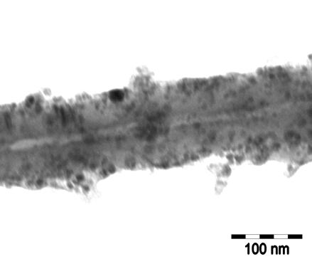 miez-coaja pentru nanocompozite. Fig.2 Imaginea TEM pentru fluidul magnetic Fe 3 O 4 Fig.