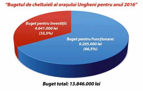 4 februarie - martie, 2016, numărul 2 Opinia de Ungheni Cum arată bugetul Ungheniului pe anul 2016?