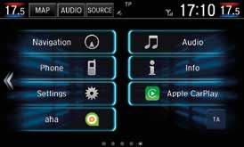 APPLE CARPLAY şi ANDROID AUTO Puteţi integra perfect telefonul Android sau iphone la display-ul touchscreen, pentru efectuare apeluri, muzică şi mesaje.
