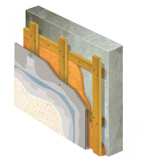 Gh Sistem de faţadă ventilată Instalare 11 3 2 9 8 10 Legendă 1 Placă de Ciment AQUAPANEL de Exterior 2 Material de umplere a rosturilor AQUAPANEL