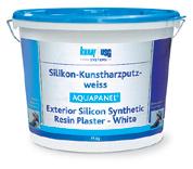 100-150 g/m 2 Ambalare: Găleată de 15 kg Tencuială Siliconică AQUAPANEL albă pentru Exterior AQUAPANEL Exterior Silicon Synthetic Resin Plaster din răşină sintetică cu silicon de culoare albă este
