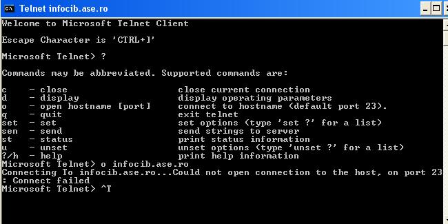 Clientul telnet sub Unix Clienţi ssh