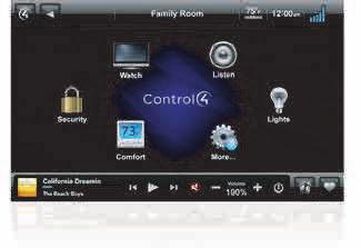 Interfețele O varietate a interfețelor intuitive Control4 vă permite controlarea luminii, temperaturii, filmelor și multor altora.