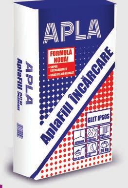 necesită glet de încărcare datorită fineţei mari a suparafeţei Aplică AplaFill tencuială mecanizată pe bază de ipsos în sistem cu AplaFill amorsă de contact, finisează cu AplaFill finisaj, amorsează