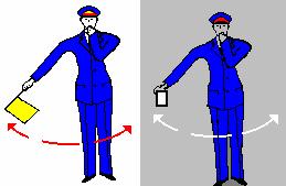 (2) Aceste semnale se dau astfel ca mecanicul şi personalul de tren sau de manevră să le poată observa fie direct, fie prin retransmitere.