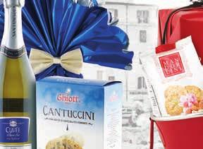 ciocolată Cantucci Ghiott 100g / Decorațiune Crăciun / Cutie cadou Panettone cu stafide și coajă