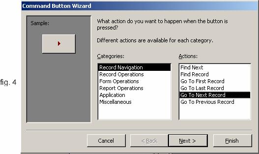 1. Asiguraţi-vă că este selectat butonul Control Wizards din Toolbox. 2. Executaţi clic pe Command Button din Toolbox. Indicatorul mouse-ului dvs. se schimbă, afişând pictograma Command Button. 3.