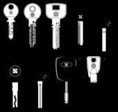 duplicarea prin chei rezidențiale și autovehicule cu coduri directe si indirecte. Mașina copiaza și cheile cruciforme.